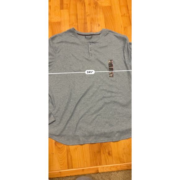 All in Motion Men's Waffle-Knit Henley Athletic Top -Blue XXL NWT - Picture 6 of 7